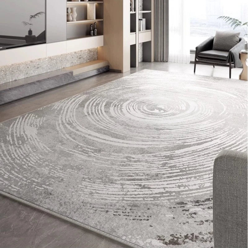 Chanel Velvet Abstract Geometric Waterproof Area Rug - Soft Non-Slip Living Room Carpet for Home Decor, Bedroom, Office