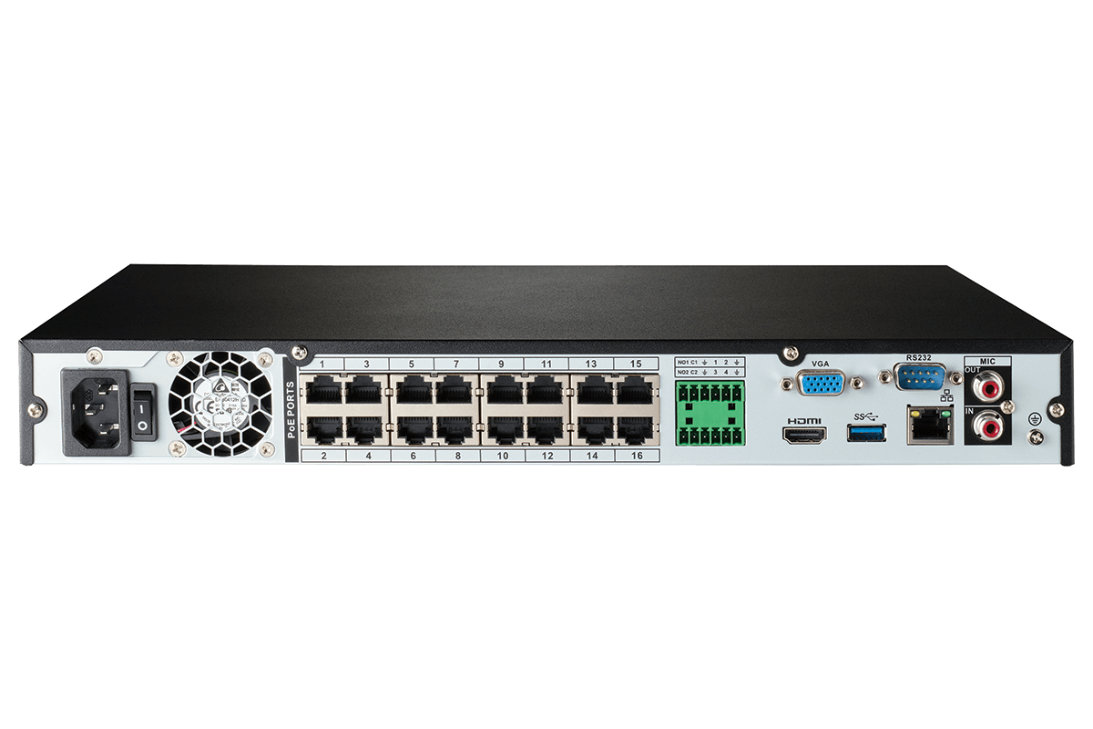 16 Channel 4K Ultra HD NVR Security System with 16 Smart Deterrence IP Cameras - Home & Business Surveillance Solution for 24/7 Monitoring