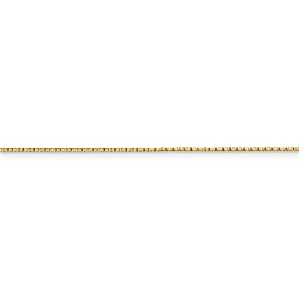 18K Solid Yellow Gold 0.90mm Box Chain Necklace with Lobster Clasp - Elegant Jewelry for Women, Perfect Gift for Birthday, Anniversary & Valentine's Day