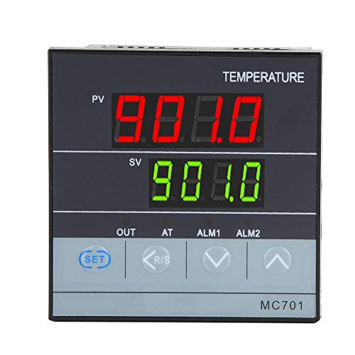 PID Humidity & Temperature Controller -199°F to 2372°F (-199°C to 1300°C) with K-Type Thermocouple | Digital Thermostat for Industrial Machines, HVAC Systems & Laboratory Equipment | Precise Climate Control for Manufacturing & Scientific Applications
