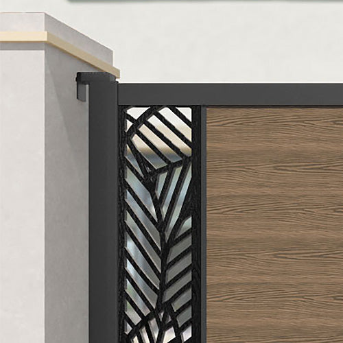 Classic Teak Straight Top Driveway Gate - Durable Wooden Entry Gate for Homes & Estates | Perfect for Driveway Security, Privacy Fencing & Luxury Property Entrance