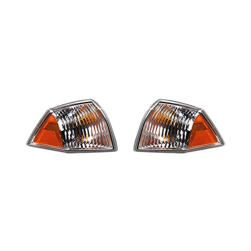 RAREELECTRICAL New Pair of LED Turn Signal Lights Compatible with Jeep Compass 2007-2010 - Models 68000682AB, 68000683AB, 68000682AA, 68000683AA, CH2521144, CH2520144 - Upgrade Your Jeep's Safety & Style for Night Driving