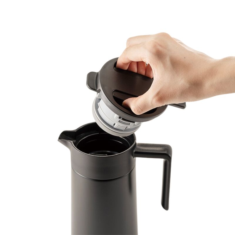 Hario Double Walled Ceramic Coated Metal Coffee Server - Perfect for Pour Over, Iced Coffee & Tea Brewing at Home or Cafe