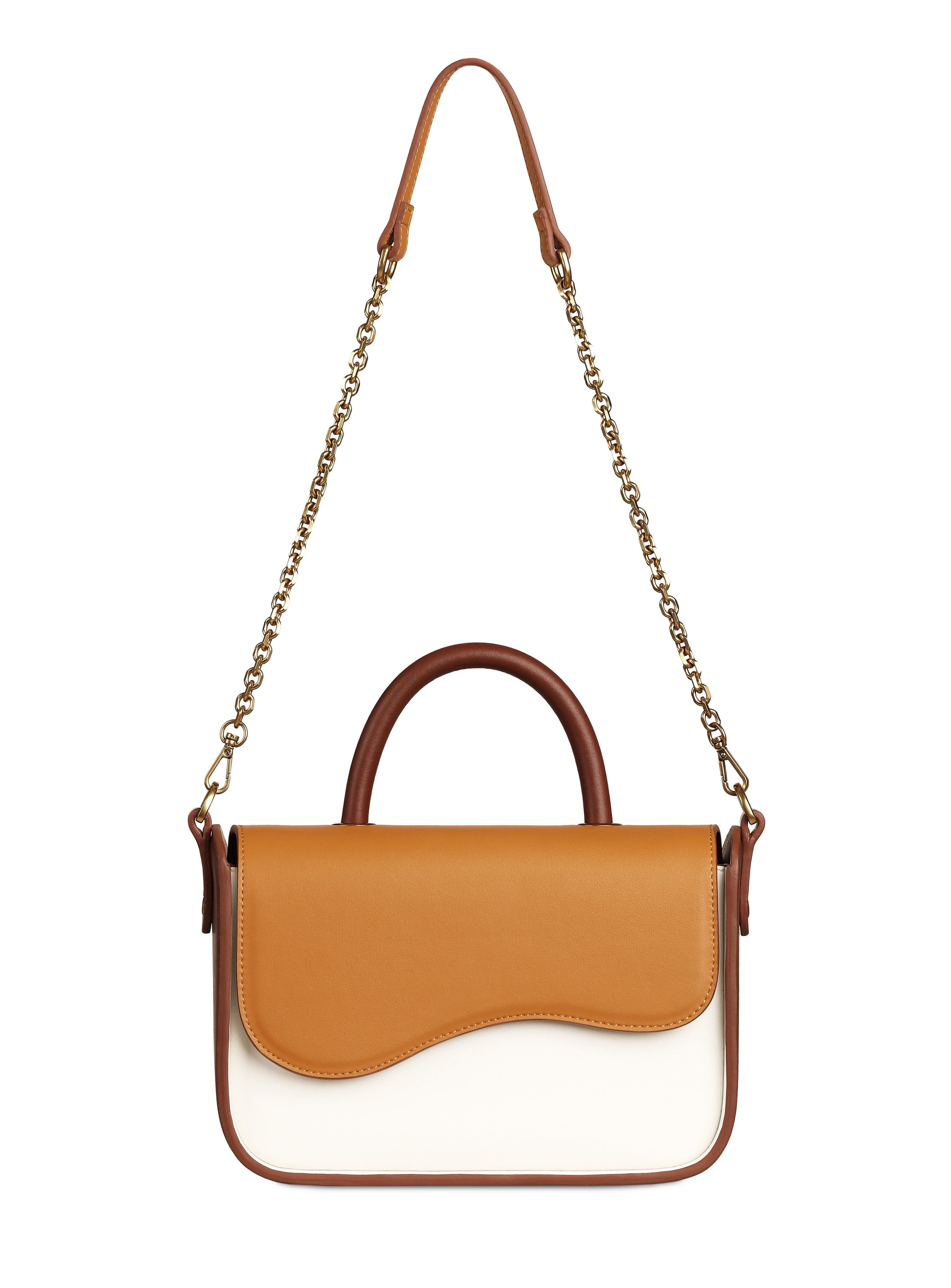 Sunrise Cactus Leather Vegan Crossbody Bag for Women | Eco-Friendly Chestnut Brown Purse | Perfect for Travel, Work & Everyday Use