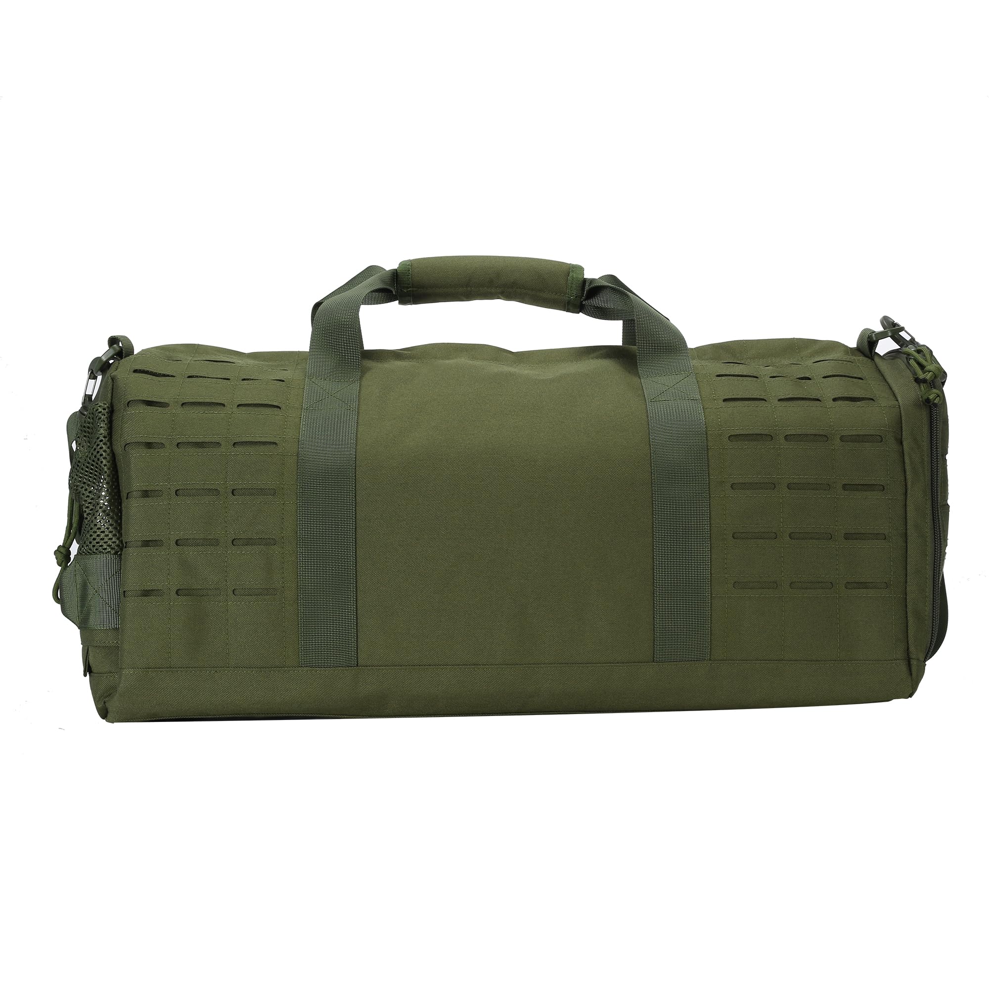 SEYATULLH 35L Military Tactical Duffle Bag for Men & Women - Waterproof Gym Bag with Shoe Compartment - Sports, Football Training, Workout, Travel & Army Gear - Army Green Tactical Backpack | Perfect for Gym, Camping, Hiking & Military Use