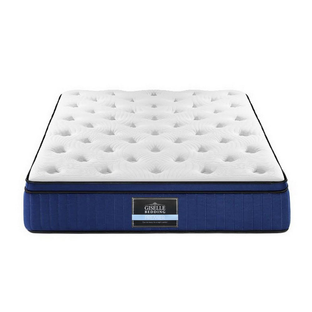 Franky Euro Top Cool Gel Pocket Spring Mattress - 34cm Thick Queen Size for Ultimate Comfort | Perfect for Hot Sleepers & Back Pain Relief | Bedroom, Guest Room, Dorm Essentials