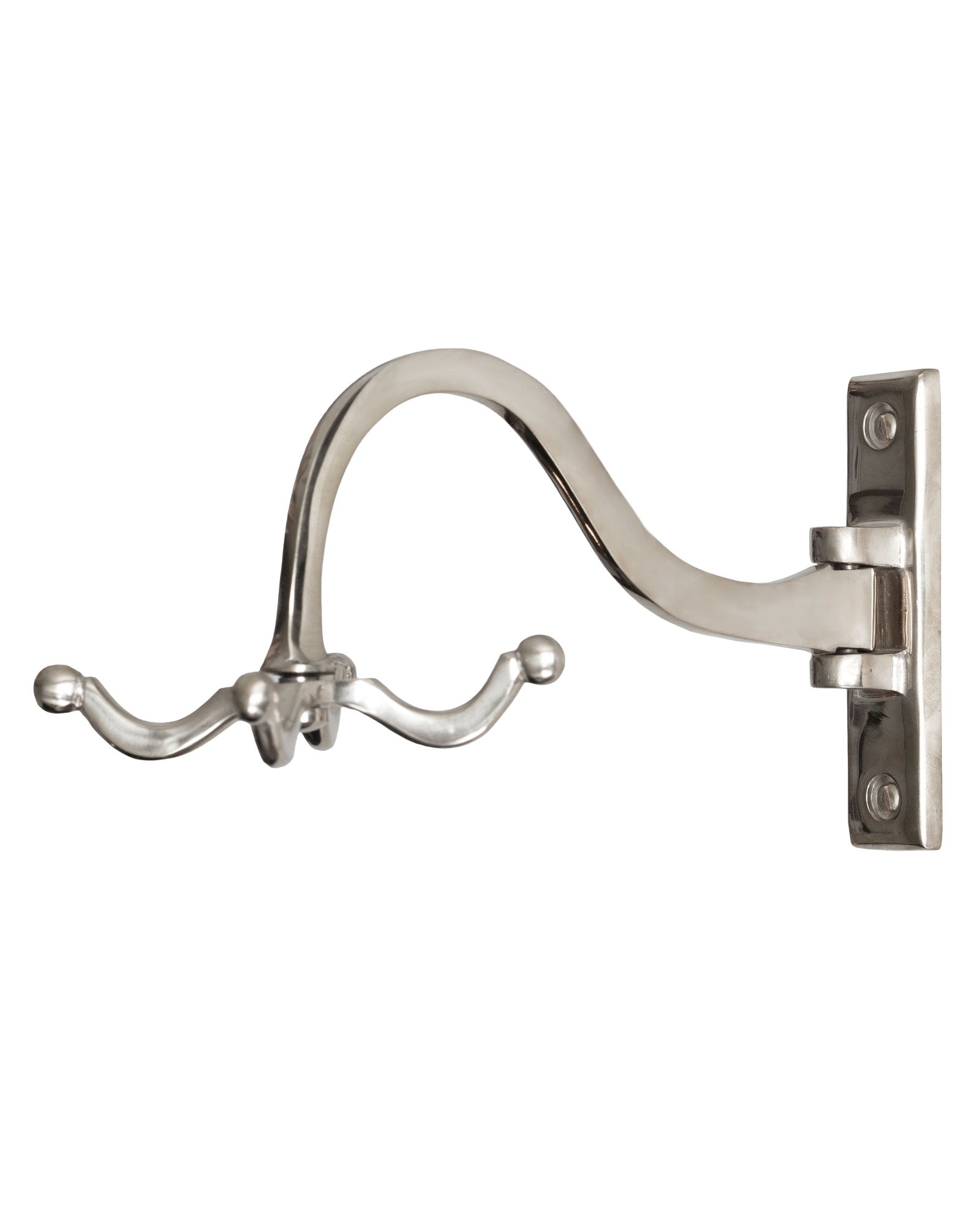 Vintage Nickel Coat Hooks - Heavy Duty Wall Hooks for Coats, Hats & Bags - Perfect for Dorm Rooms, Entryways & Closets - Antique Style Student Hooks for Home & Office Organization