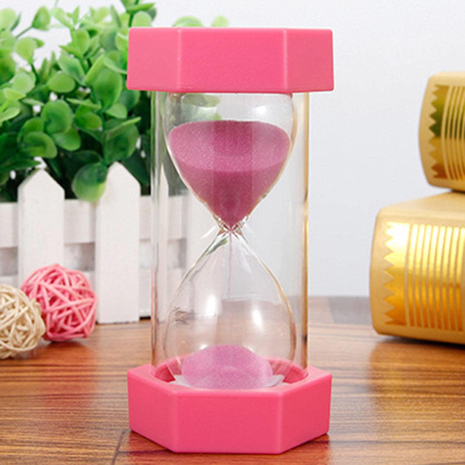 5 Minute Sand Timer Hourglass - Kitchen Timer, Kids Game, Classroom Tool, Meditation Aid, Gift for Students & Teachers (AA Battery)