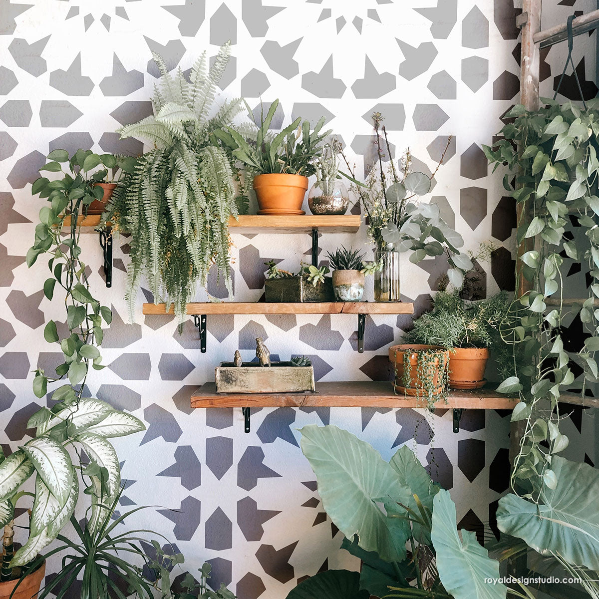 Premium Marhaba Tile Stencil Kit - Reusable DIY Mosaic & Wall Art Template for Home Decor, Bathroom, Kitchen Backsplash - Perfect for Arabic, Moroccan & Geometric Patterns