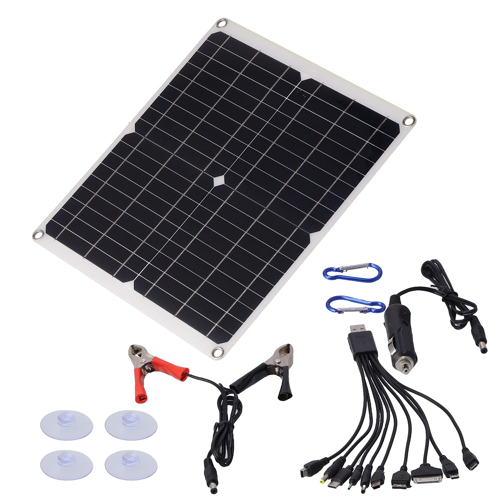Haowecib 10W Solar Panel Charger with Built-in Diode - High Efficiency Solar Cell Board for Outdoor Advertising Lights, Emergency Lighting & Solar Water Pumps - Perfect for Camping, RV & Off-Grid Power Solutions