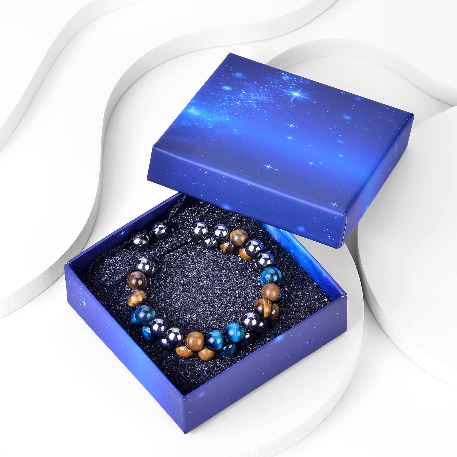 Evil Eye Protection Bracelet for Men & Women - Lucky Beaded Crystal Bracelet for Good Fortune, Wealth & Happiness - Perfect for Gifts, Meditation & Spiritual Healing