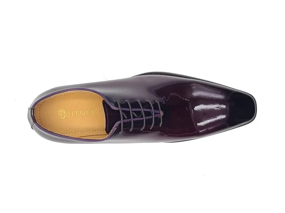 Premium Wholecut Patent Leather Oxford Dress Shoes for Men - Elegant Formal & Business Attire - Perfect for Weddings, Office & Special Occasions
