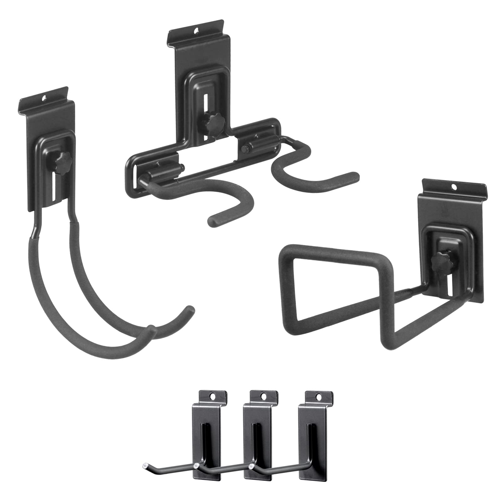 Adjustable Slatwall Hose Hook with Lock for Garage Storage