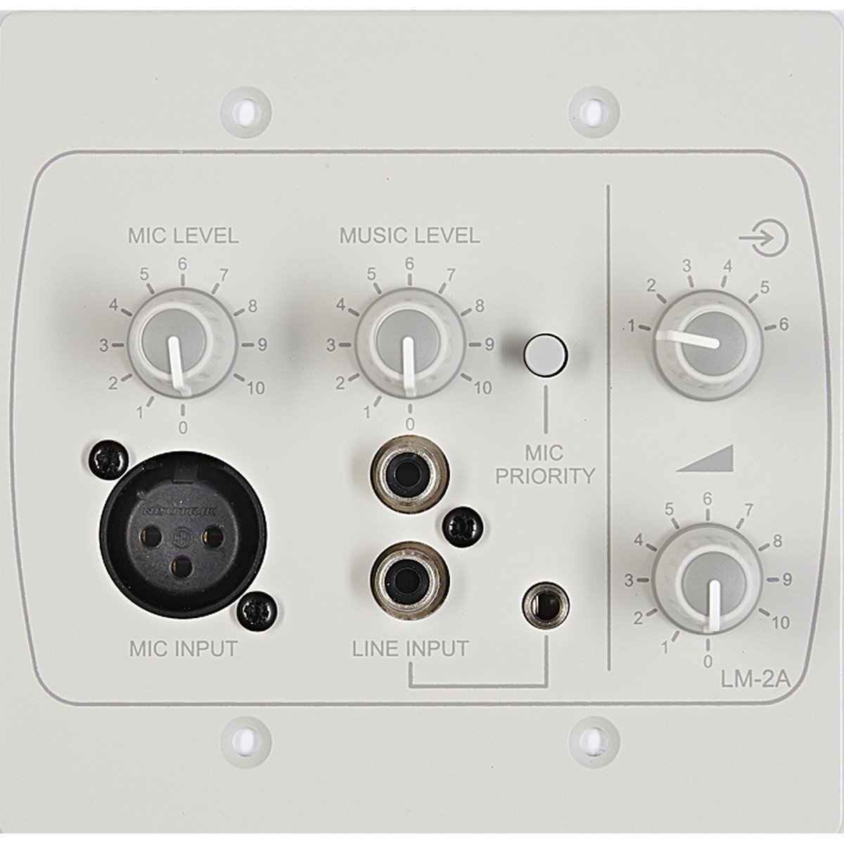 Cloud Electronics LM-2AW Professional Line Microphone Remote Mixer Module - White | Studio Recording, Live Streaming, Podcast Setup | High-Quality Audio Mixing Solution for Musicians & Content Creators