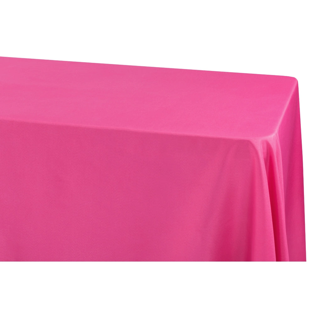 90x156 Inch Rectangular Premium Polyester Tablecloth - Fuchsia Pink Dining Table Cover for Weddings, Parties & Restaurant Decor