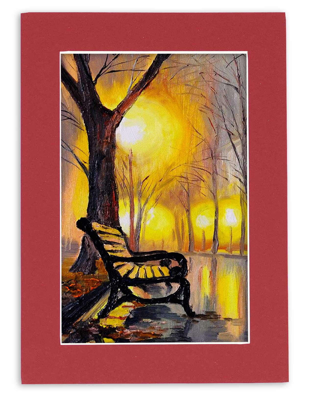 24x36 Acid-Free Deep Red Precut Mat Board - Fits 28x40 Picture Frame | Premium Photo Matte for Family Photos, Artwork & Framing | Perfect for Home Decor, Gallery Displays & Professional Presentations (Pack of 1)
