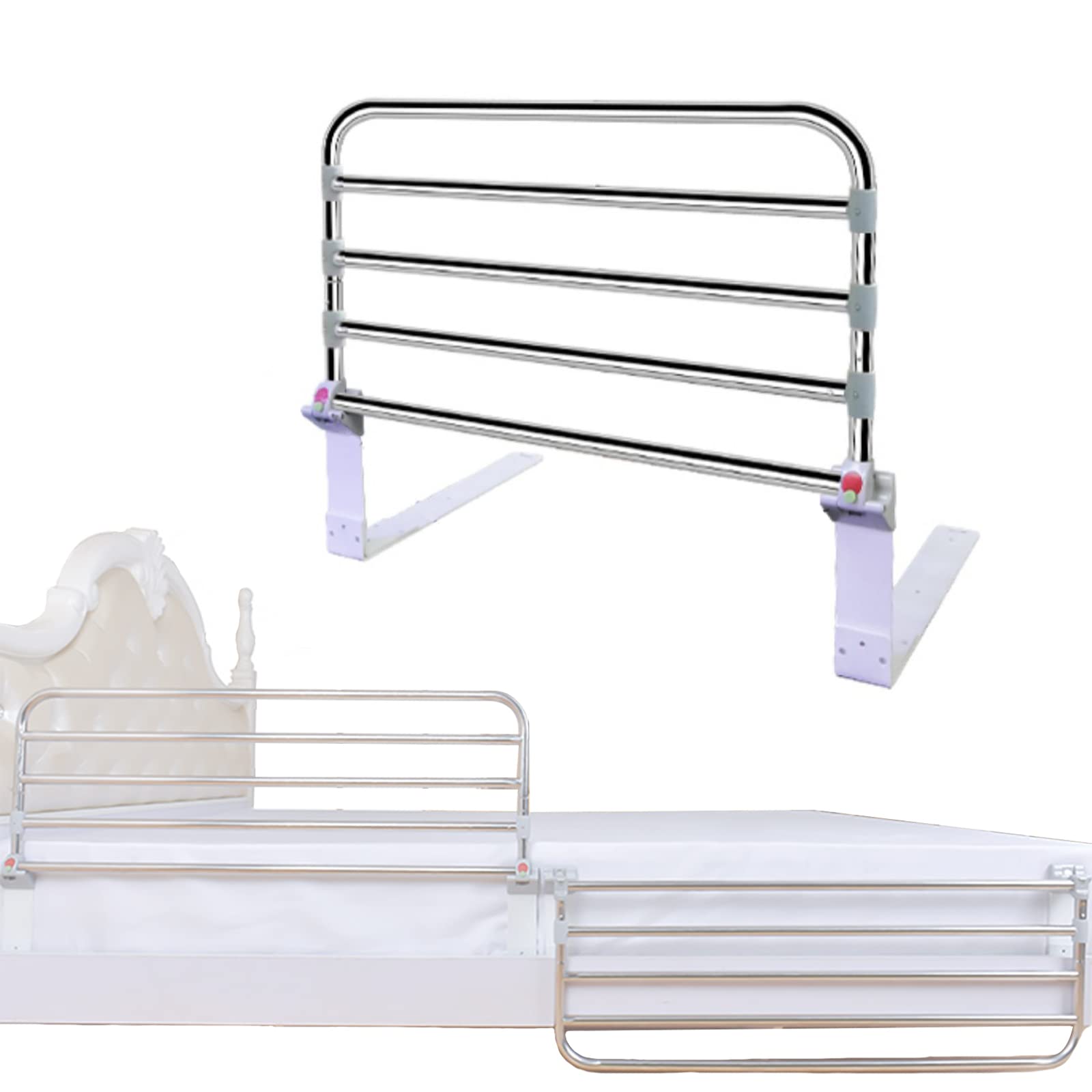 Adjustable Bed Rail for Adults & Seniors - Anti-Fall Safety Bed Handle with 95cm Length, Universal Fit for Most Bed Sizes - Perfect for Elderly Care, Post-Surgery Recovery & Child Safety