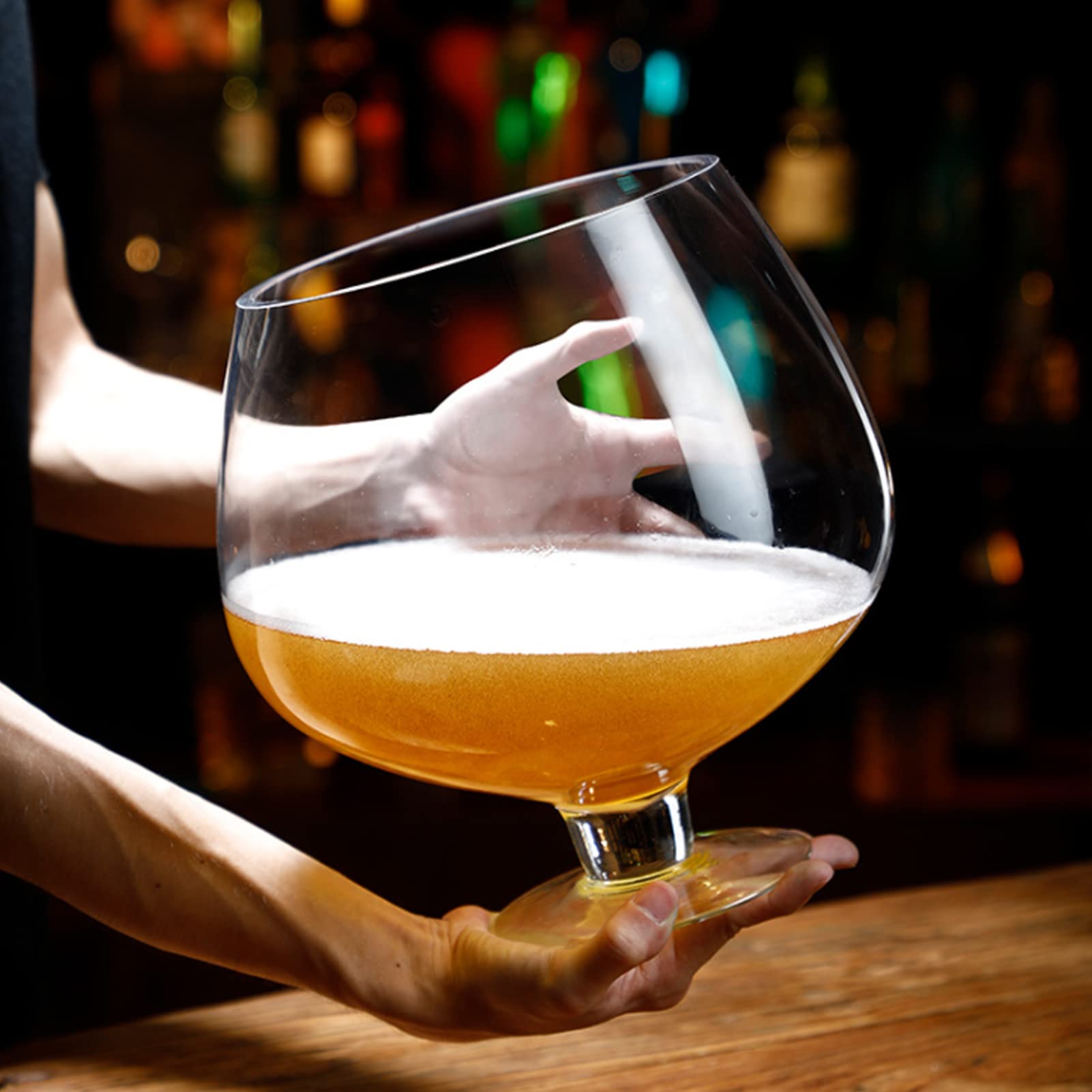 Premium Oversized 6000ml Crystal Margarita Glasses - Large Brandy & Beer Drinking Glasses for Bar, Birthday Parties, Anniversary Celebrations - Perfect for Cocktails, Wine & Surprise Drinkware Gifts