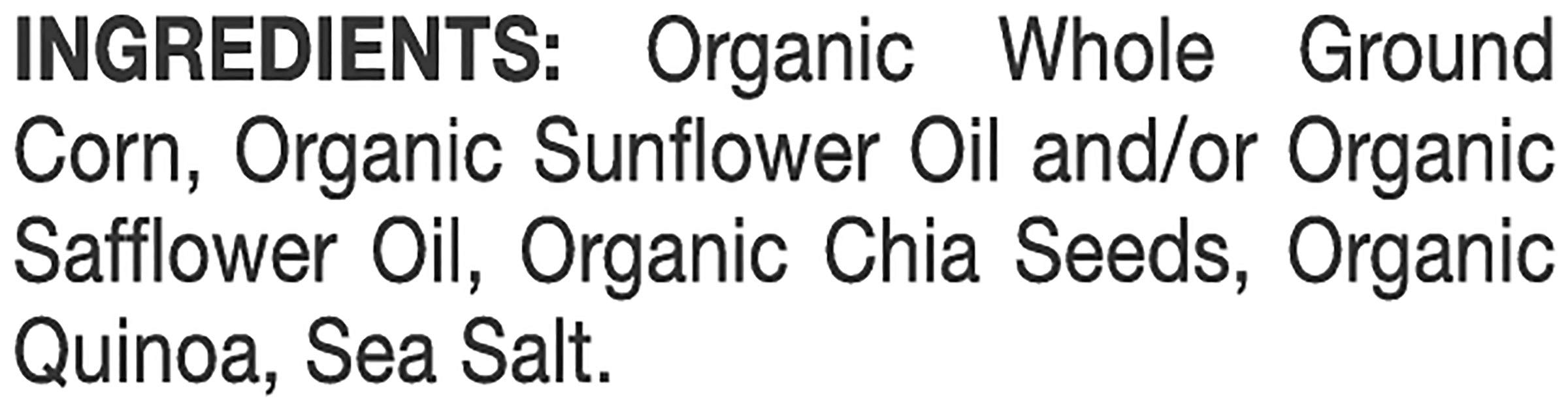 LATE JULY Organic Chia & Quinoa Tortilla Chips - Restaurant Style Snacks - 11oz Bags (Pack of 9) - Gluten Free, Non-GMO - Perfect for Parties, Movie Nights & Healthy Snacking