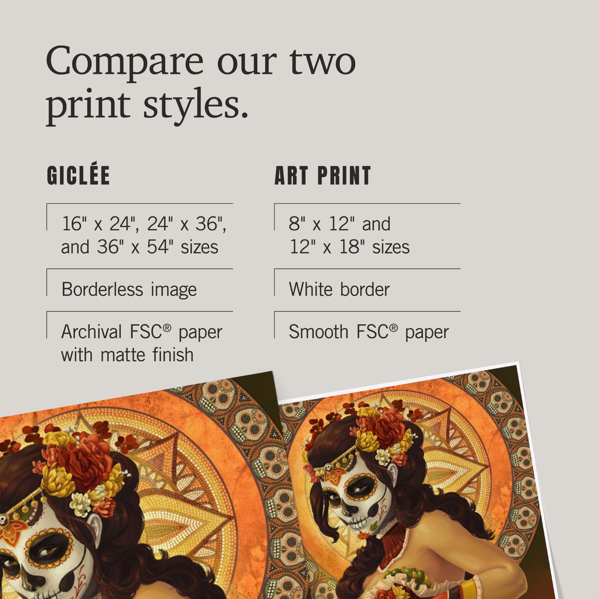 Lantern Press 16x24 Inch Giclee Art Print - Barstow California Day of the Dead Marionettes Wall Decor | Perfect for Home, Office & Gallery Display