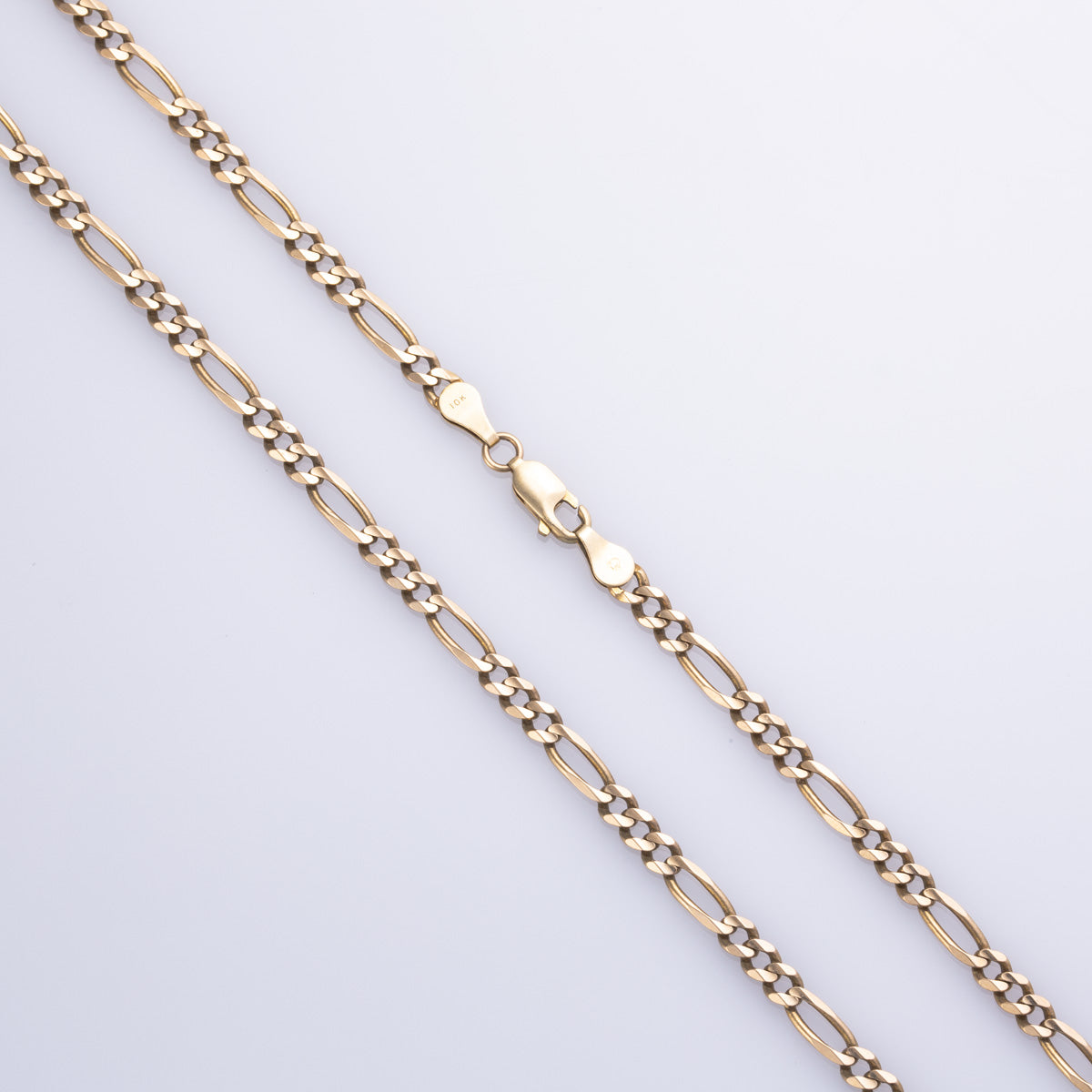 10K Yellow Gold Figaro Chain Necklace for Men - 19 Inches | Elegant & Durable Jewelry for Everyday Wear, Gifts & Special Occasions