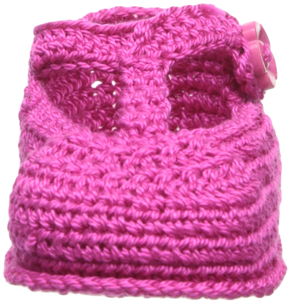 Jefferies Baby Girls Newborn T-Strap Mary Jane Crochet Booties - Soft & Comfortable First Walkers for Infants | Perfect for Photo Shoots, Christenings & Special Occasions