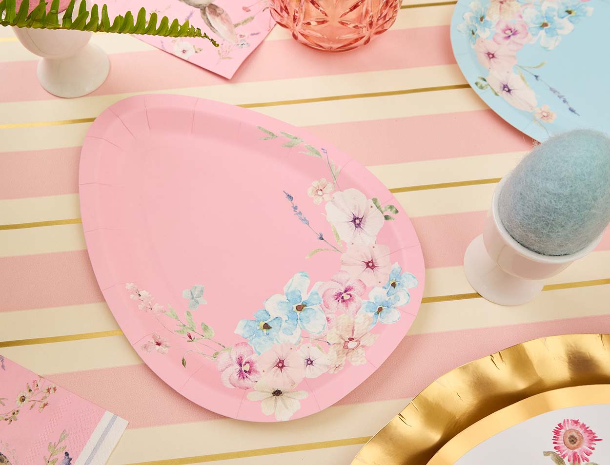 Easter Egg Salad Plates - Assorted 8-Piece Set for Holiday Parties, Spring Celebrations & Festive Dining Decor