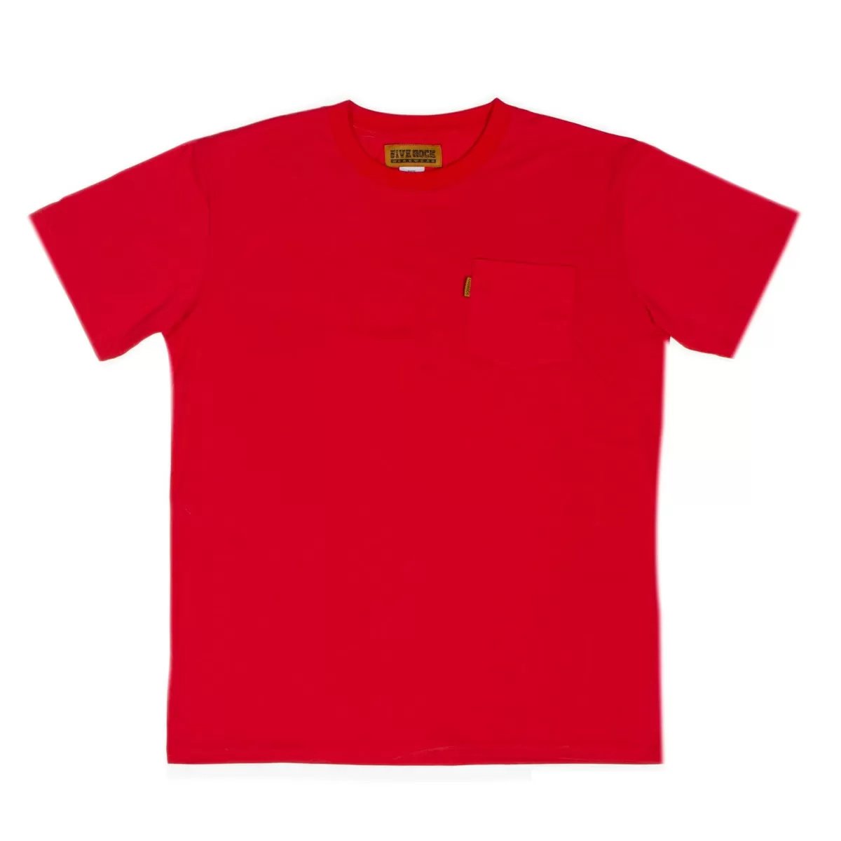 FIVE ROCK® Men's Casual Short Sleeve Pocket T-Shirt - Comfortable Cotton Tee for Everyday Wear, Work & Outdoor Activities