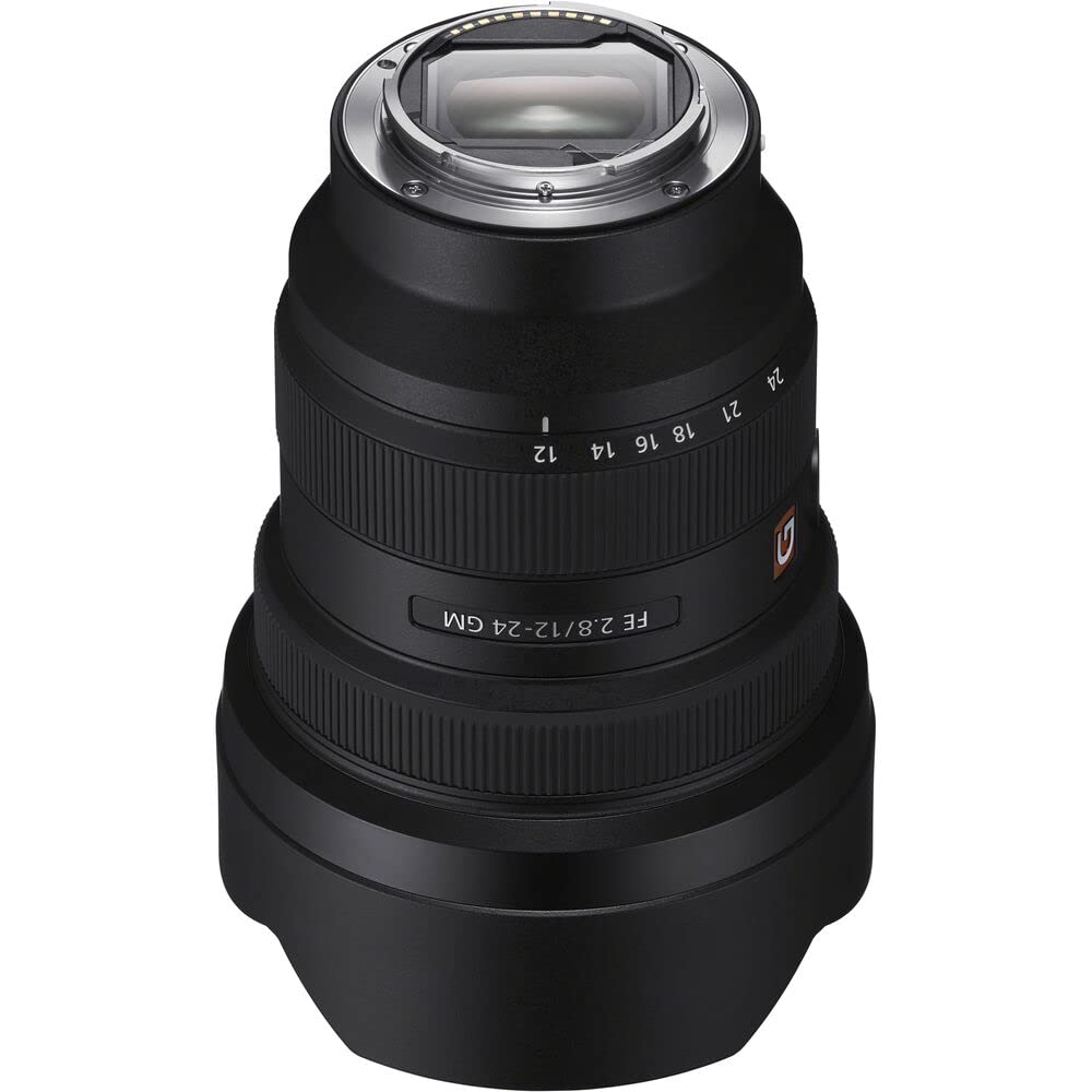 Sony FE 12-24mm f/2.8 GM Full-Frame Ultra-Wide Zoom Lens (SEL1224GM) Renewed with Complete Bundle - Backpack, 64GB SD Card, Card Reader, Flexible Tripod, Memory Wallet, Lens Cap Keeper, Cleaning Kit & Hand Strap | Perfect for Landscape Photography, Architectural Shots & Vlogging