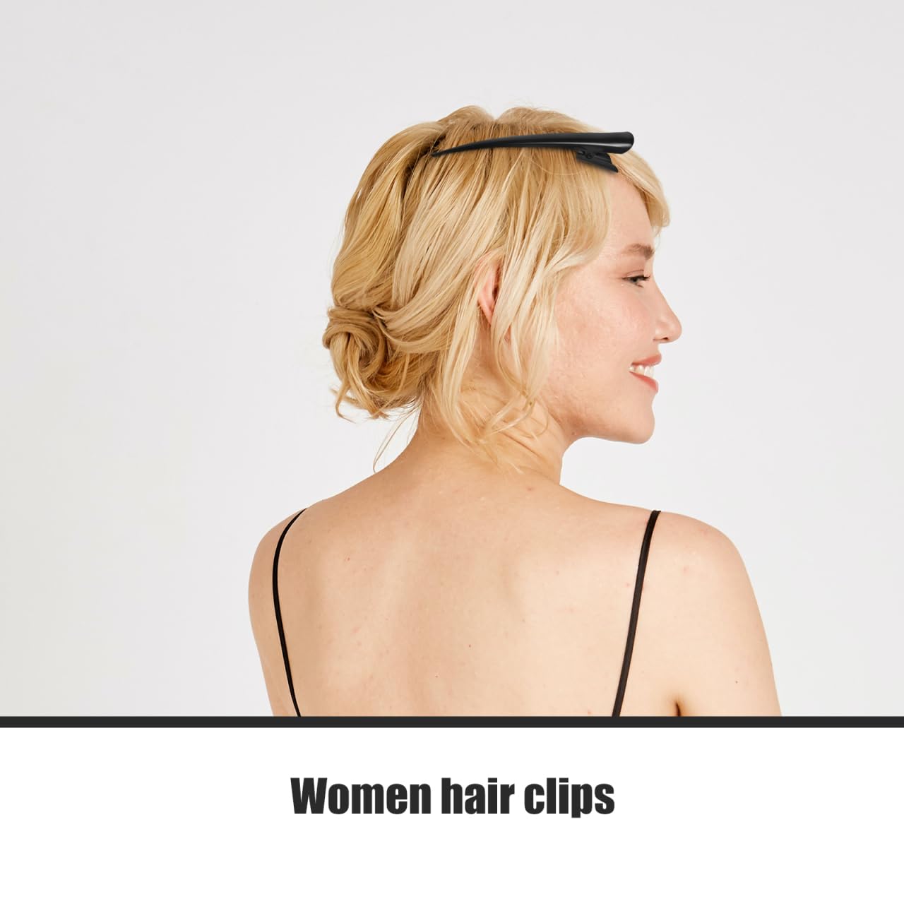 KALLORY 3pcs Alligator Hair Clips for Women - Metal Hair Barrettes for Girls, Styling & Party