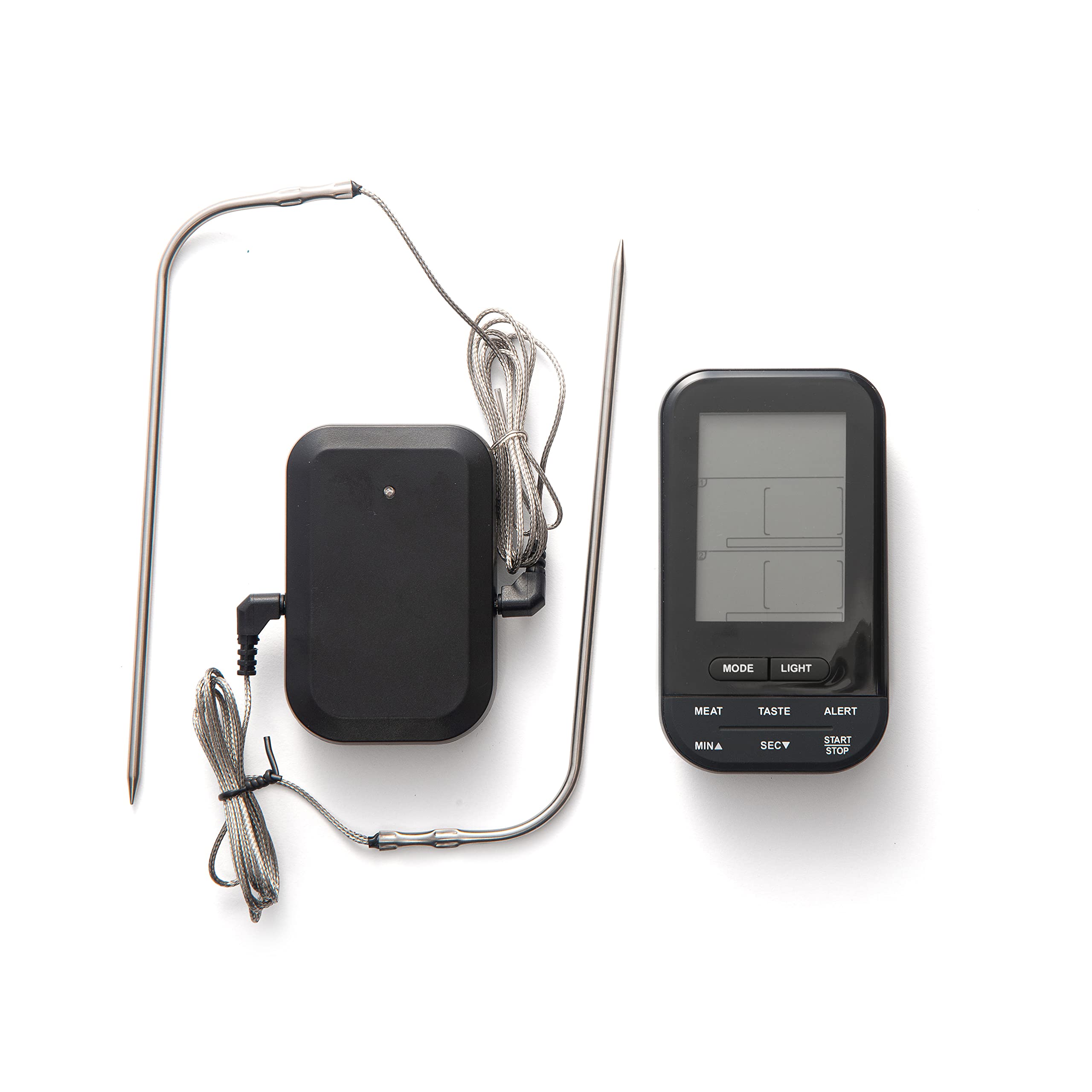 Outset Grill Thermometer - Digital Wireless BBQ Meat Thermometer with Dual Probes for Smoker, Oven, Kitchen & Outdoor Cooking - Perfect for Grilling, Smoking, Roasting & Baking
