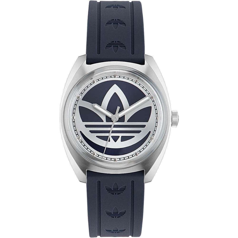 Adidas Originals Men's Watch with Navy Blue Dial & Silicone Strap - Model AOFH23014 | Stylish Casual & Sports Timepiece for Everyday Wear
