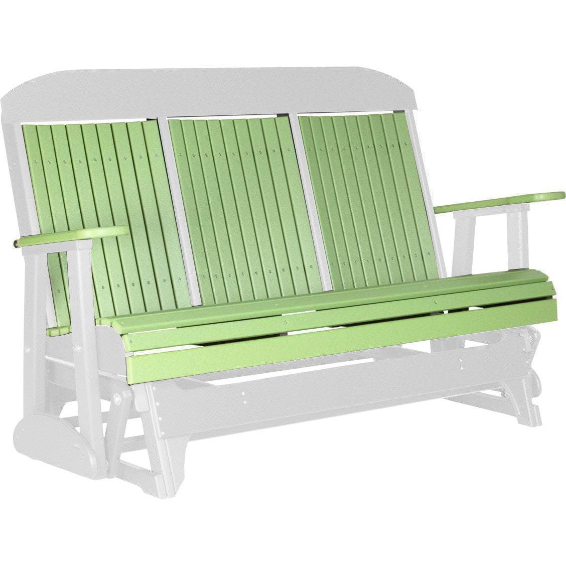 Lime Green on White