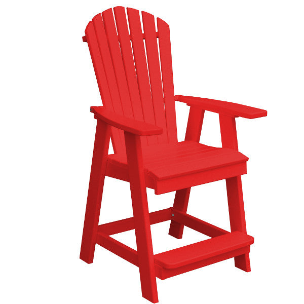 Fanback Counter Chair - Sturdy & Comfortable Bar Stool for Kitchen Island, Breakfast Nook & Home Bar | Adjustable Height & Swivel Seat | Modern Dining Furniture for Restaurants & Cafes