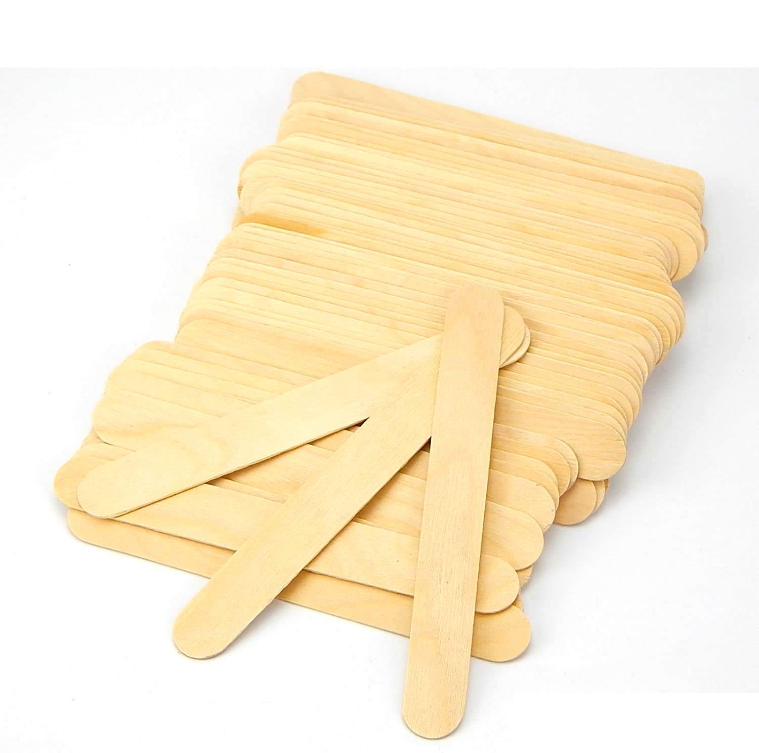 Wooden Spatulas 100-Pack - Perfect for Cooking & Baking