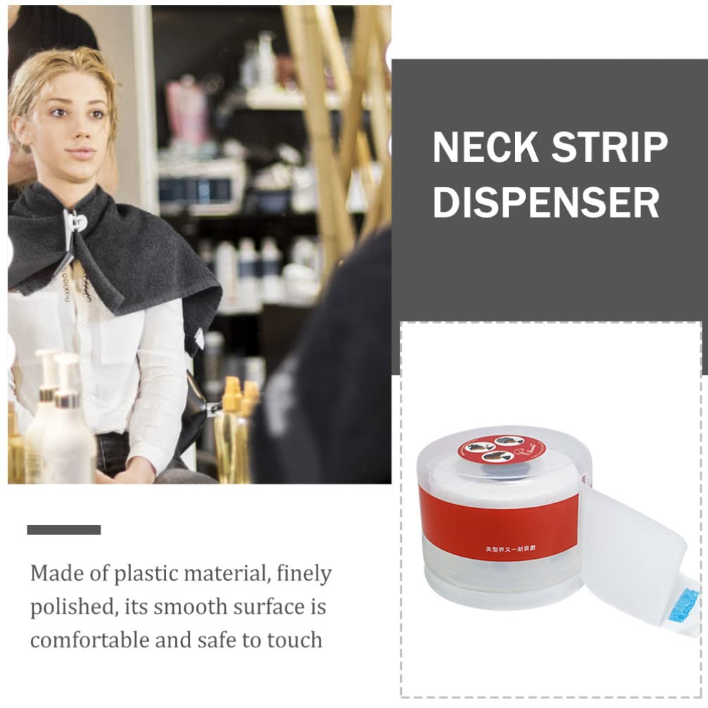 Professional Barber Neck Strip Holder & Paper Roll Dispenser - Haircut Neck Paper Storage Box for Salons & Barbershops - Perfect for Hair Cutting, Grooming & Styling Sessions