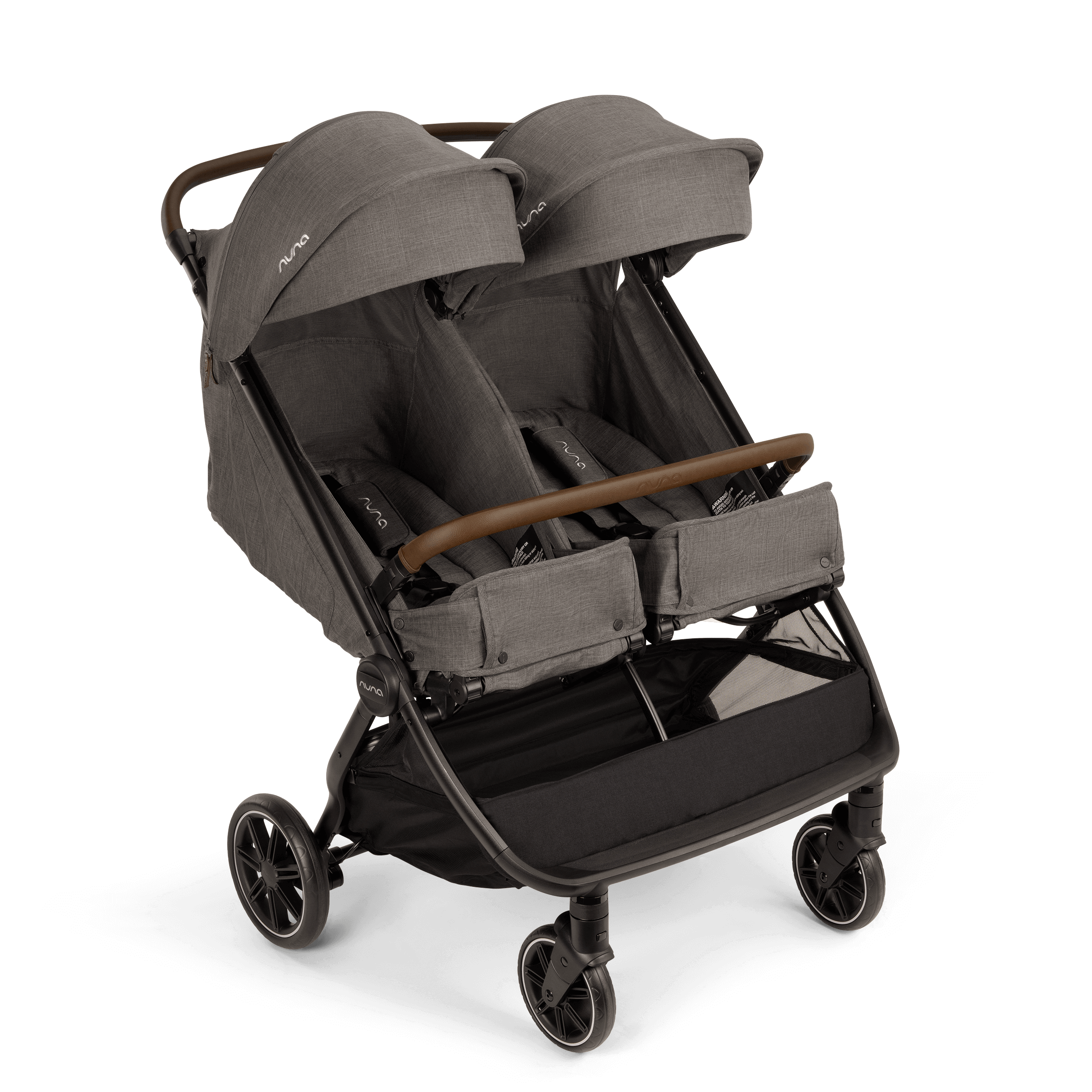 Nuna TRVL Double Stroller - Lightweight Compact Foldable Baby Stroller for Twins - Perfect for Travel, Shopping & Everyday Use
