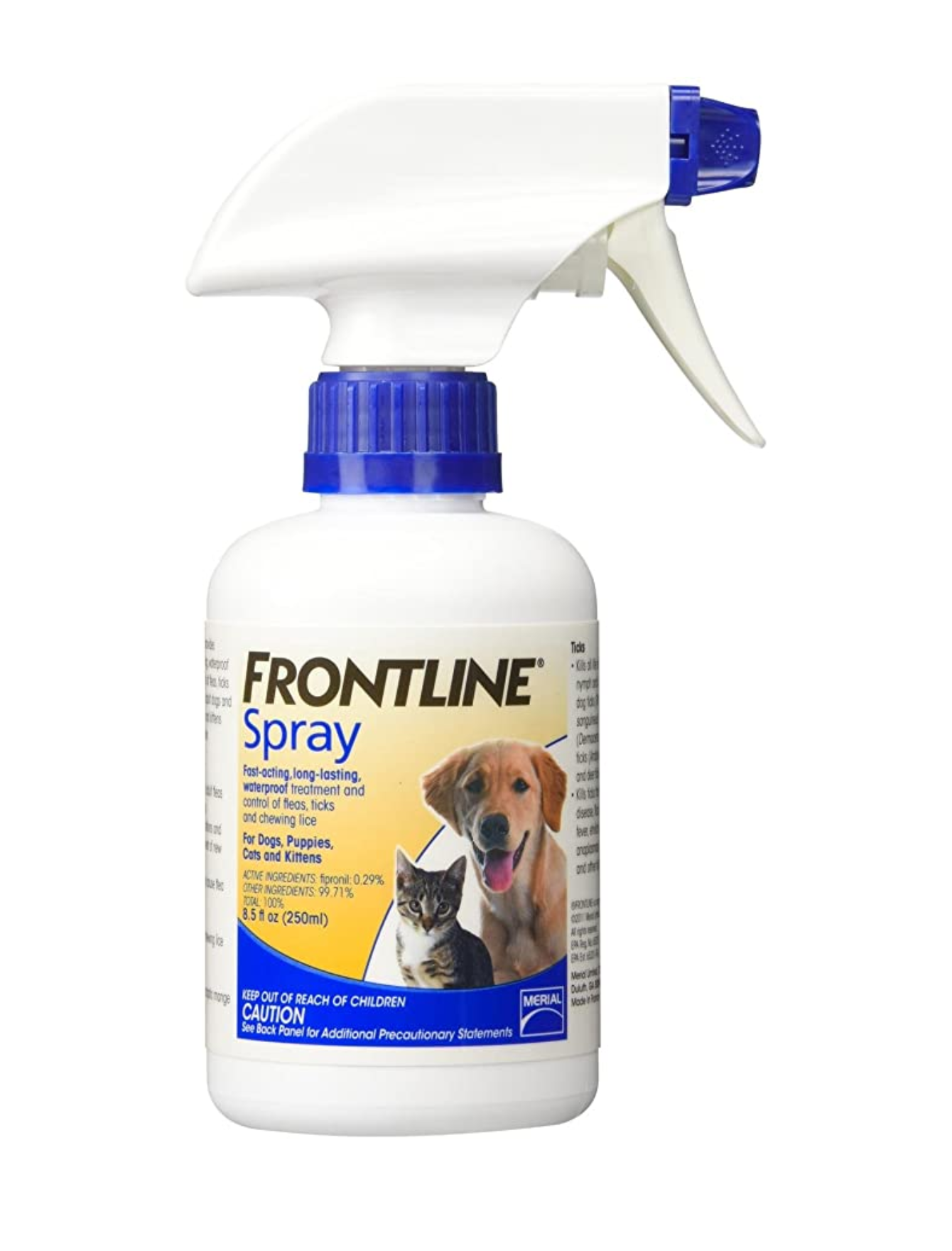 Frontline Flea and Tick Spray for Dogs & Cats - Fast-Acting Flea Treatment (8oz & 16oz Bottles) - Kills Fleas, Ticks & Larvae on Contact - Ideal for Home, Yard & Pet Bedding Protection