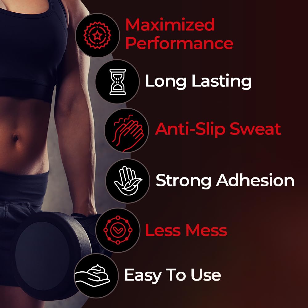 GRIPT White Liquid Chalk for Gym & Weightlifting - Sweat-Resistant, Long-Lasting Professional Grip Gel (100ml) | Perfect for Rock Climbing, Bouldering, Gymnastics & CrossFit Training