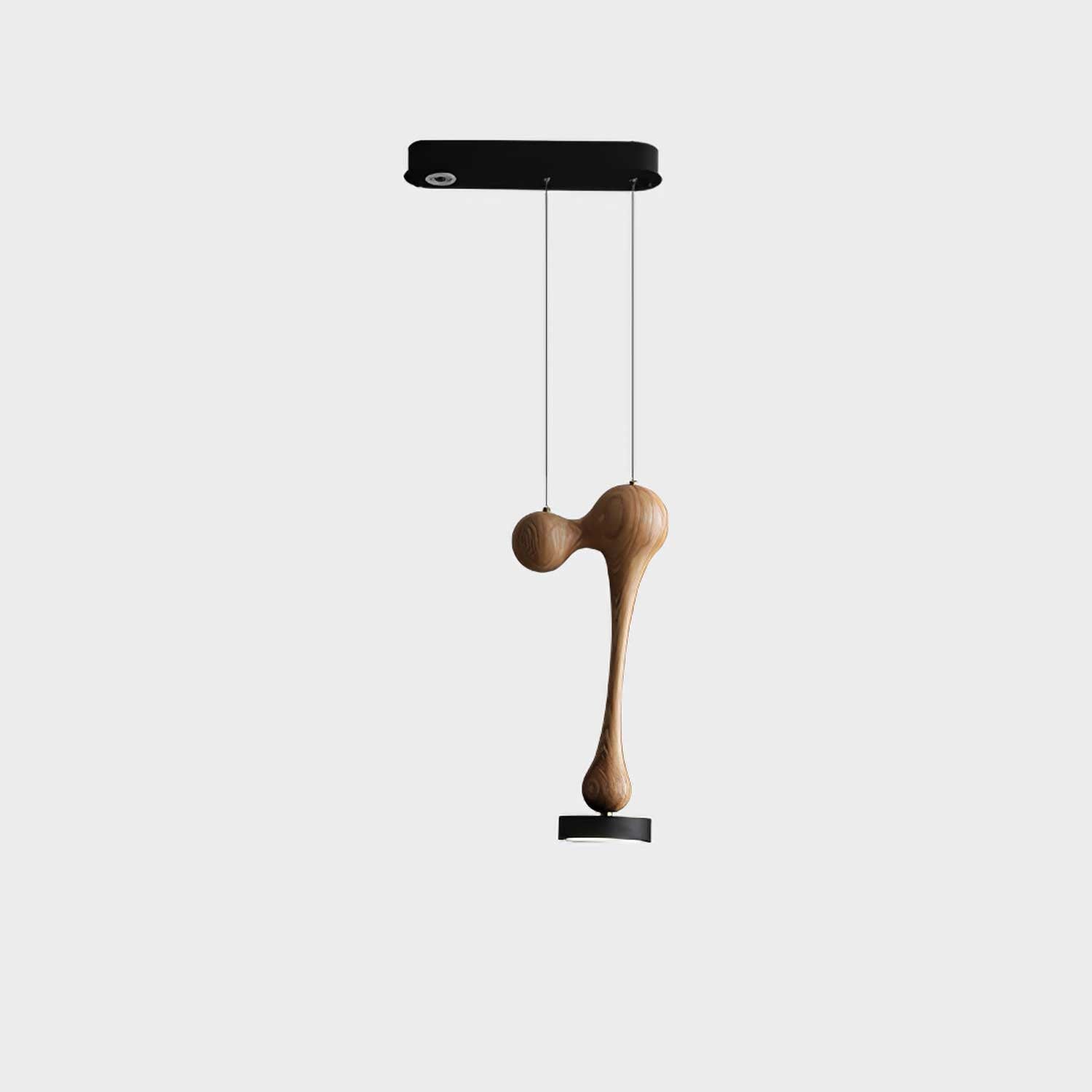 Modern Molecule Wooden Pendant Light - Handcrafted Natural Wood Ceiling Lamp for Dining Room, Kitchen Island & Living Room Decor