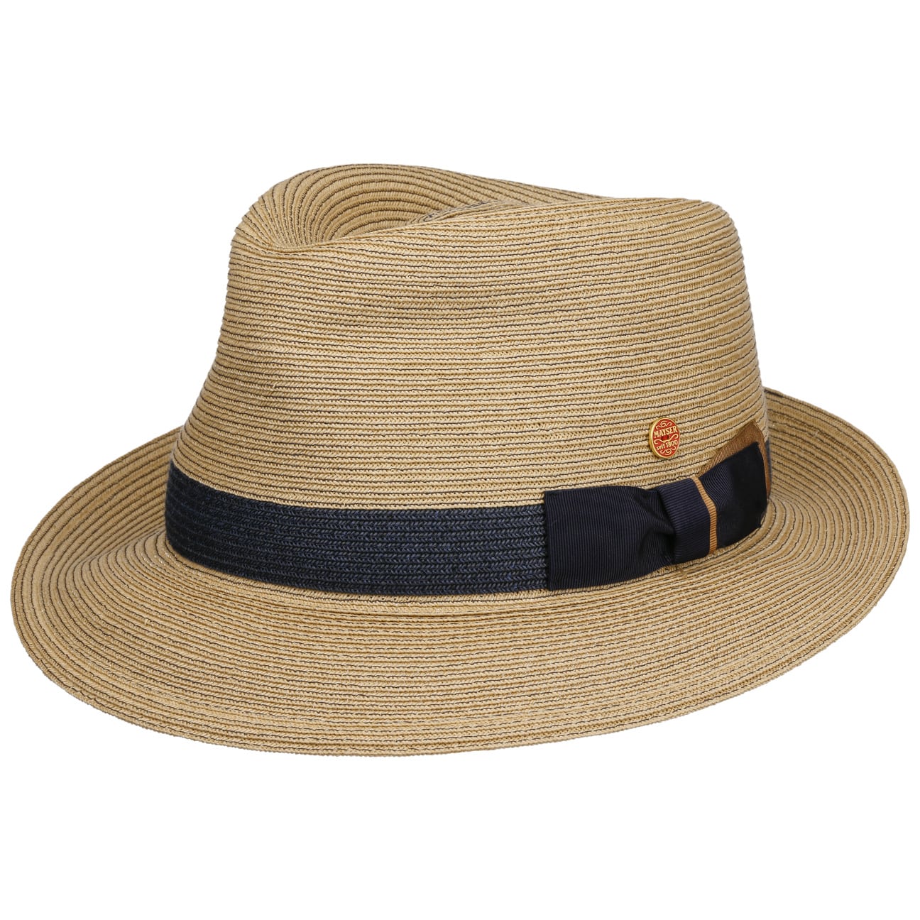 Stylish Samuel Livorno Fedora Straw Hat by Mayser - Perfect for Summer Outings, Beach Vacations & Outdoor Events