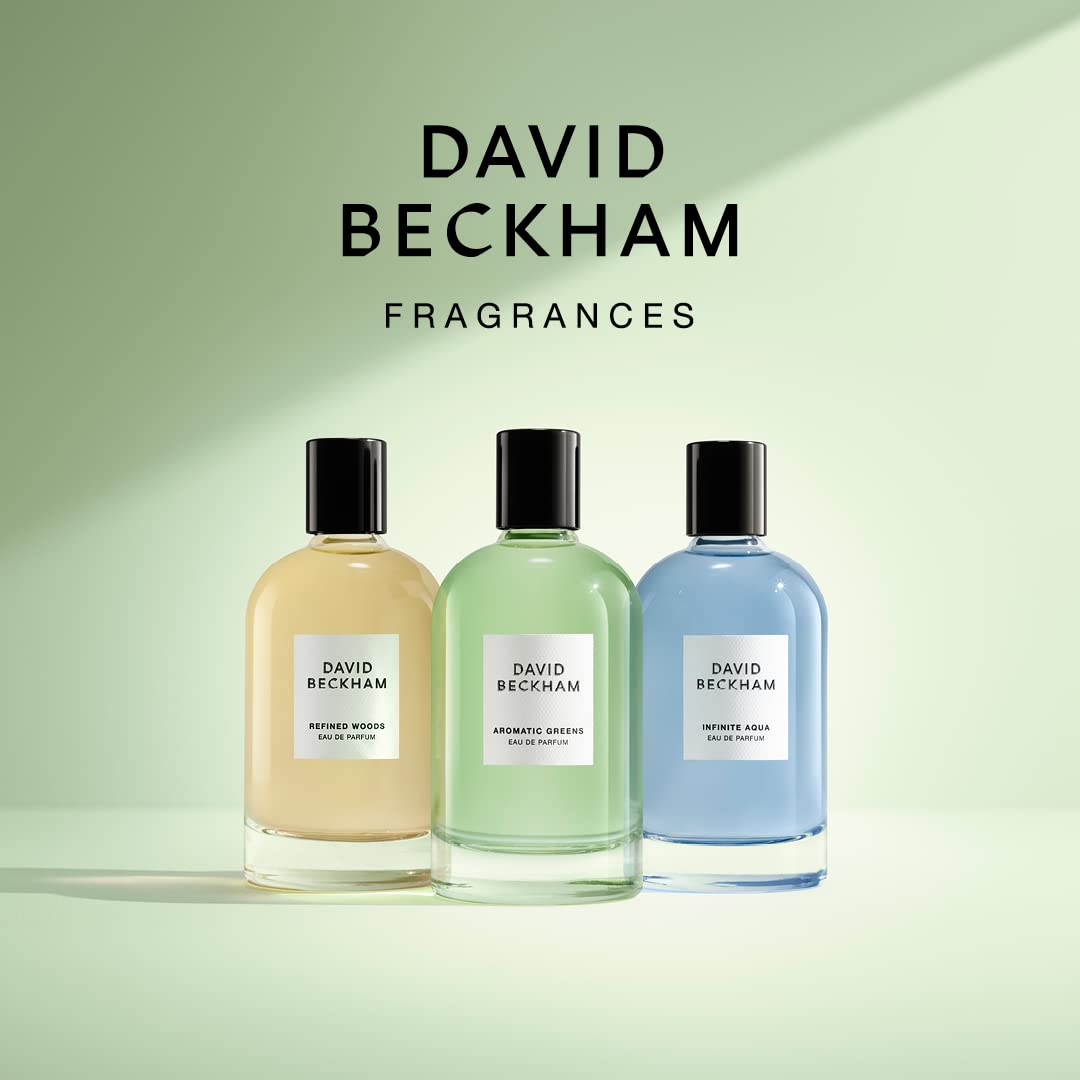 David Beckham Aromatic Greens Eau de Parfum for Men - 3.4 oz Fresh Woody Fragrance | Long-Lasting Cologne for Day & Night Wear, Work & Special Occasions