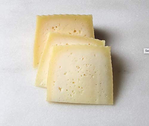 Premium Manchego Cheese - Aged 12 Months - 8 oz (227g) - Authentic Spanish Sheep Milk Cheese - Perfect for Charcuterie Boards, Tapas & Gourmet Recipes