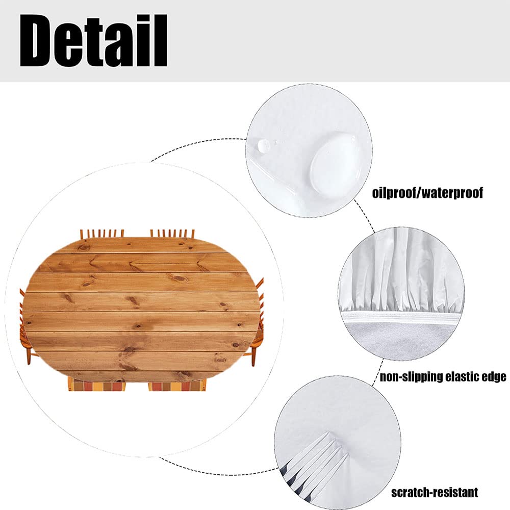 Premium Oval Tablecloth for 48