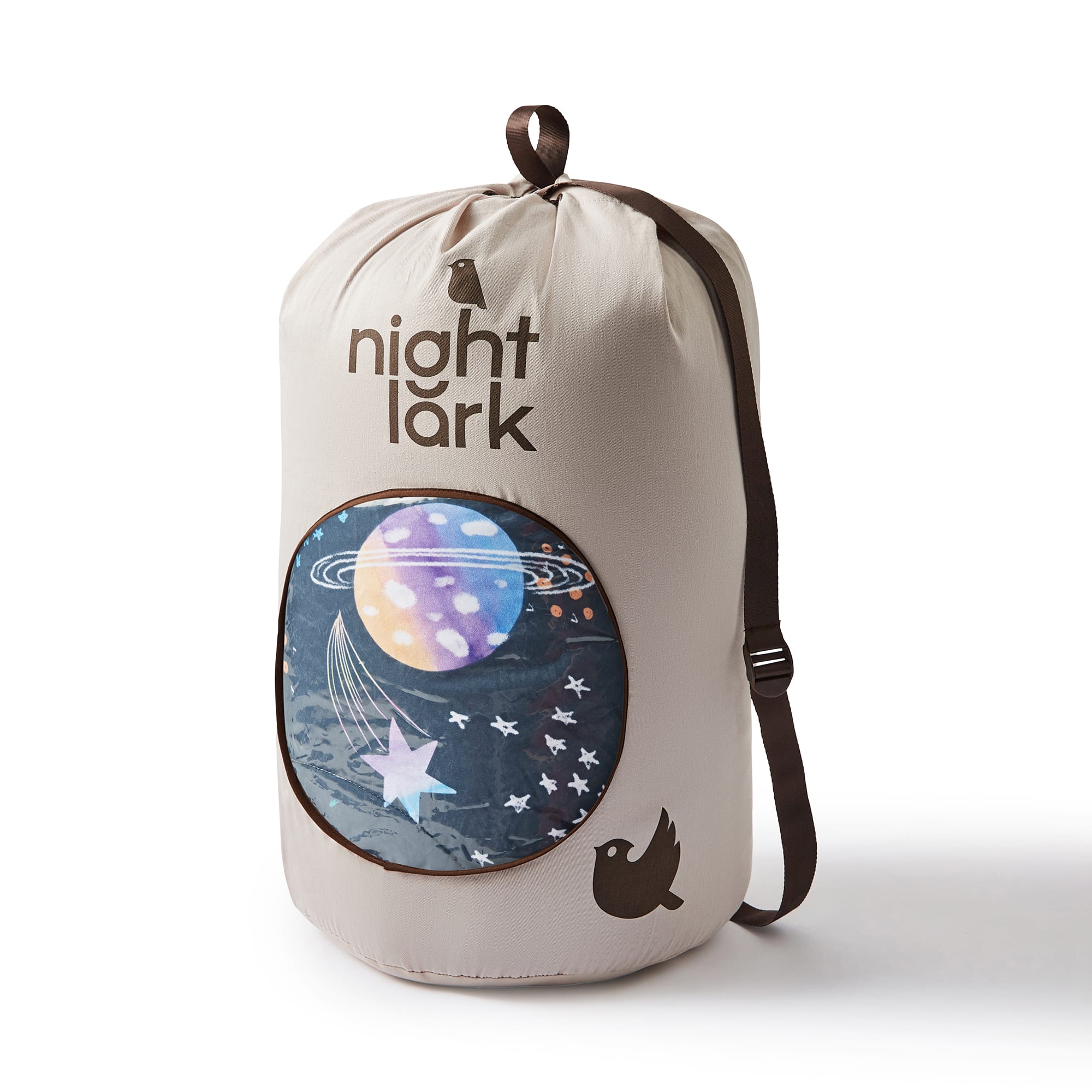 Night Lark Kids Coverless Duvet Set - Space Adventure Galaxy Theme Twin/Full Size Soft Hypoallergenic Bedding for Boys & Girls - Perfect for Kids' Bedrooms, Sleepovers & Space-Themed Decor
