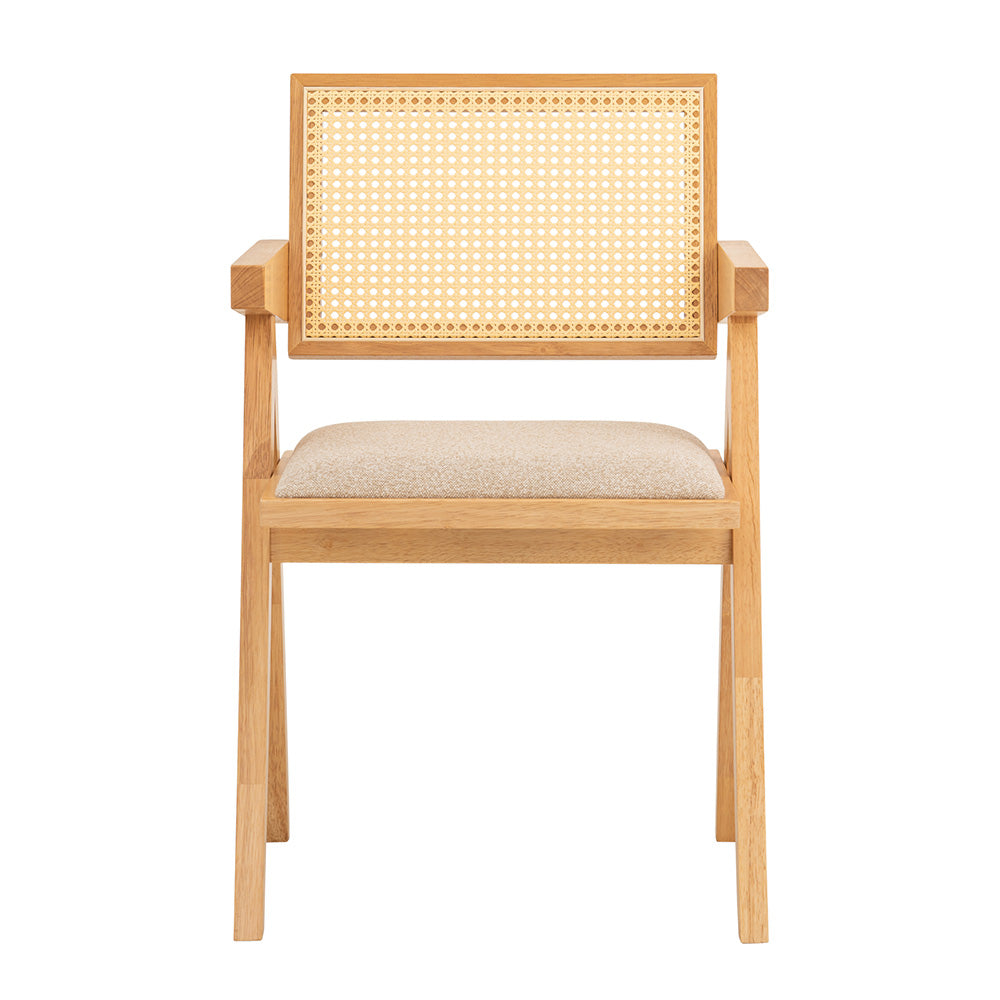 KAIRI Natural Rattan Dining Chair - Modern Boho Style for Kitchen, Dining Room & Outdoor Patio