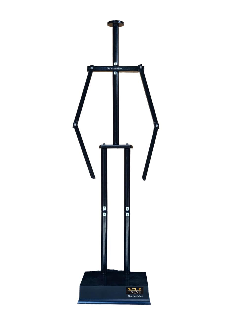 Premium Wooden Display Stand for Knight Armor & Medieval Costume - Black | Perfect for Home Decor, Renaissance Fairs & Collectible Showcases