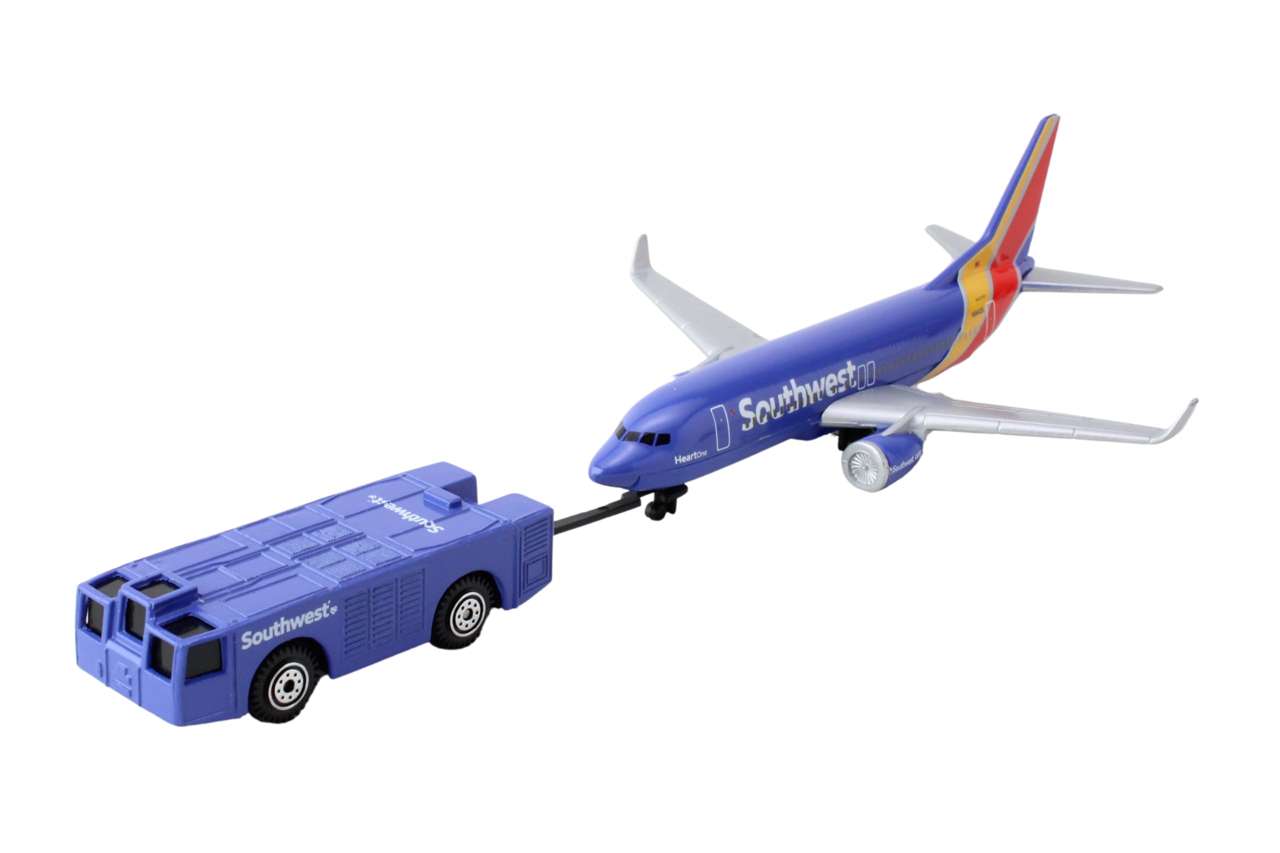 Daron Southwest Airlines Airport Playset with Die-Cast Metal Model Airplane, Plastic Cars & Transportation Toys for Kids Ages 3+ | Perfect for Pretend Play, Travel-Themed Birthday Gifts & Early Learning Development