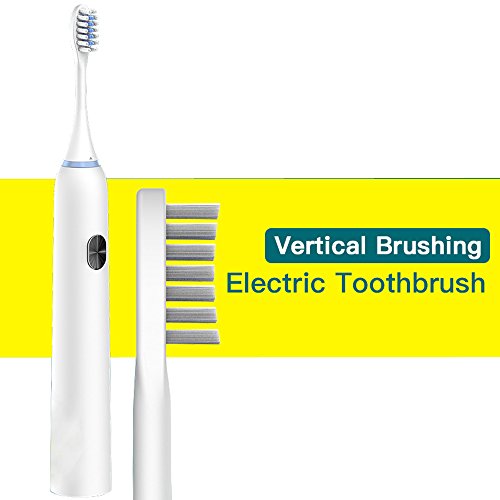 Nadalan Rechargeable Electric Toothbrush with 2 Brush Heads - Waterproof, 5 Cleaning Modes for Deep Cleaning - Perfect for Travel, Home & Daily Oral Care