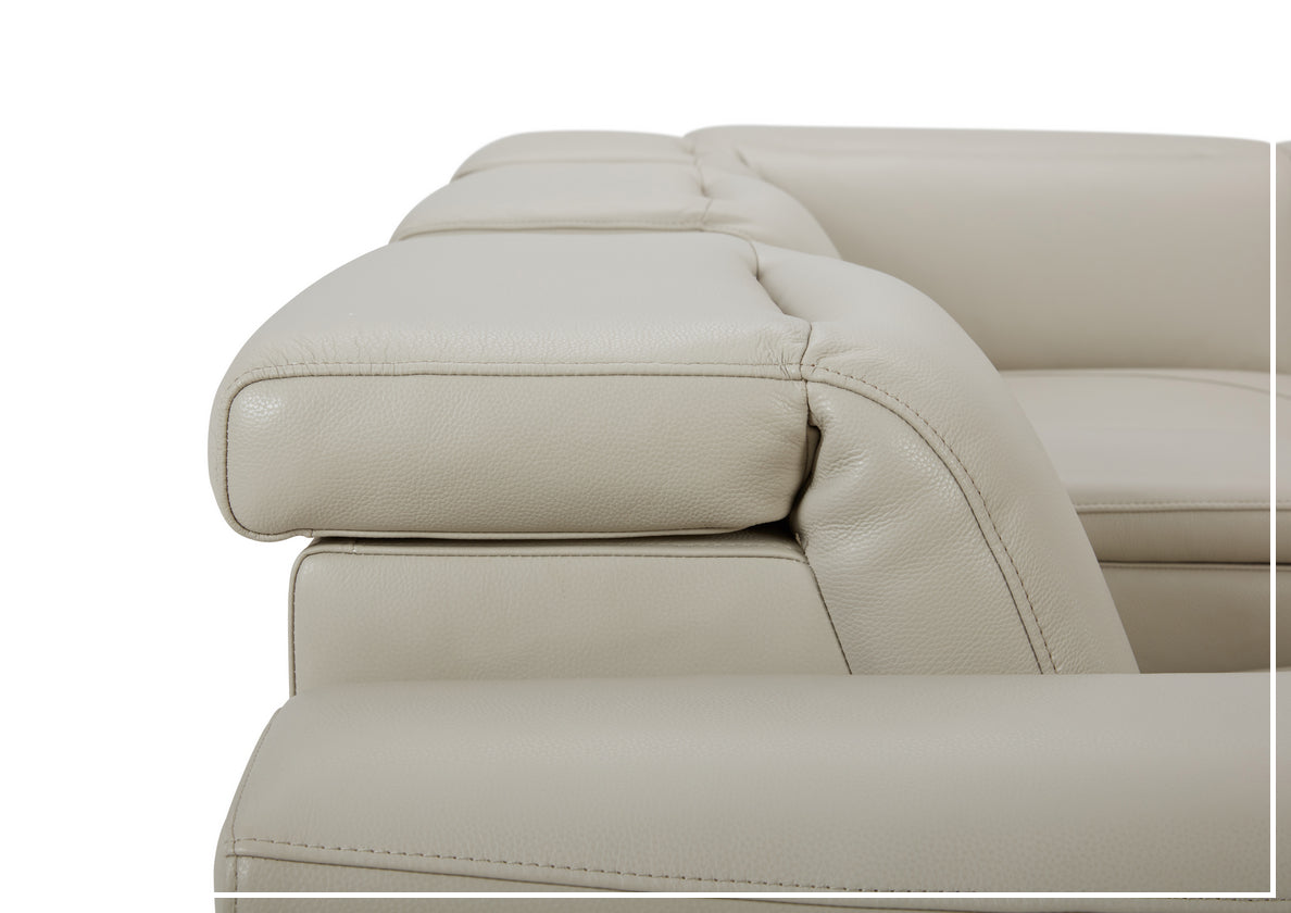 Gio Italia Picasso 6-Piece Motion Recliner Sectional Sofa Set with Power Recline & Cup Holders - Modern L-Shaped Living Room Furniture for Home Theater & Family Gatherings